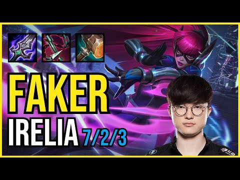 FAKER - IRELIA vs. SYNDRA Mid | KR GRANDMASTER | PATCH 10.25