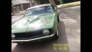 Modified 1969 Chevrolet Camaro Backing Up