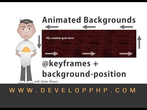 Background Position keyframes Animation CSS Tutorial