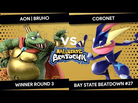 Bay State Beatdown #27 - Bruho (King K Rool) vs Coronet (Greninja) - Winners Round 3