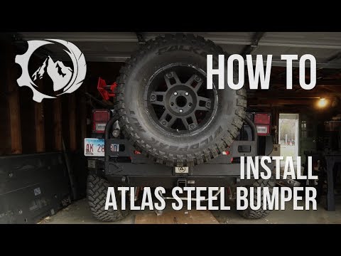 Smittybilt Atlas Rear Bumper & Tire Carrier Install on Jeep JK