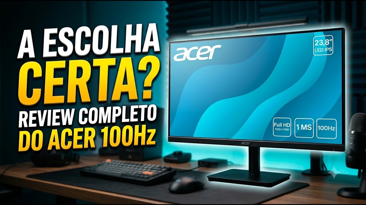 Miniatura da avaliação em vídeo de Monitor Acer MK221Q 21,4" 100Hz