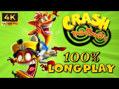 Crash Twinsanity Remastered - Complete 100% Walkthrough (All Gems/All Crystals) 4k 60FPS | 2025