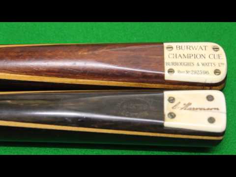 Andy Hunter on Comparison of Early Burwat Champions to Harverson cues