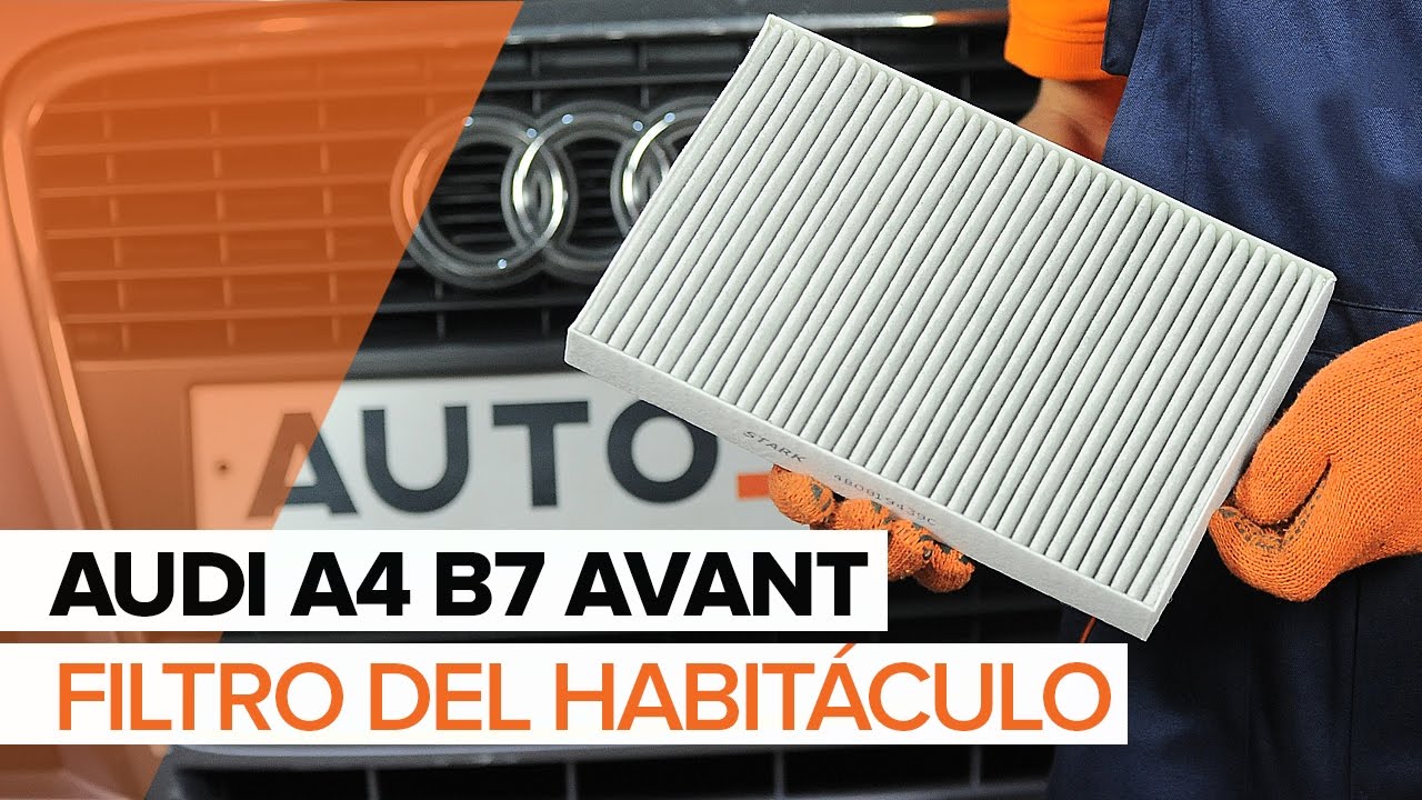 Cómo cambiar: filtro de polen - Audi A4 B7 Avant | Guía de sustitución
