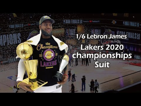 Not Enterbay 1/6 Lebron James Figures  Lakers 2020 Championships suit UNBOXING