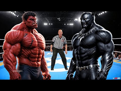 RED HULK VS BLACK PANTHER - EPIC BATTLE