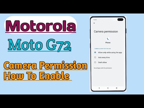Motorola Moto G72 || How To Solve Camera Problem In Calling