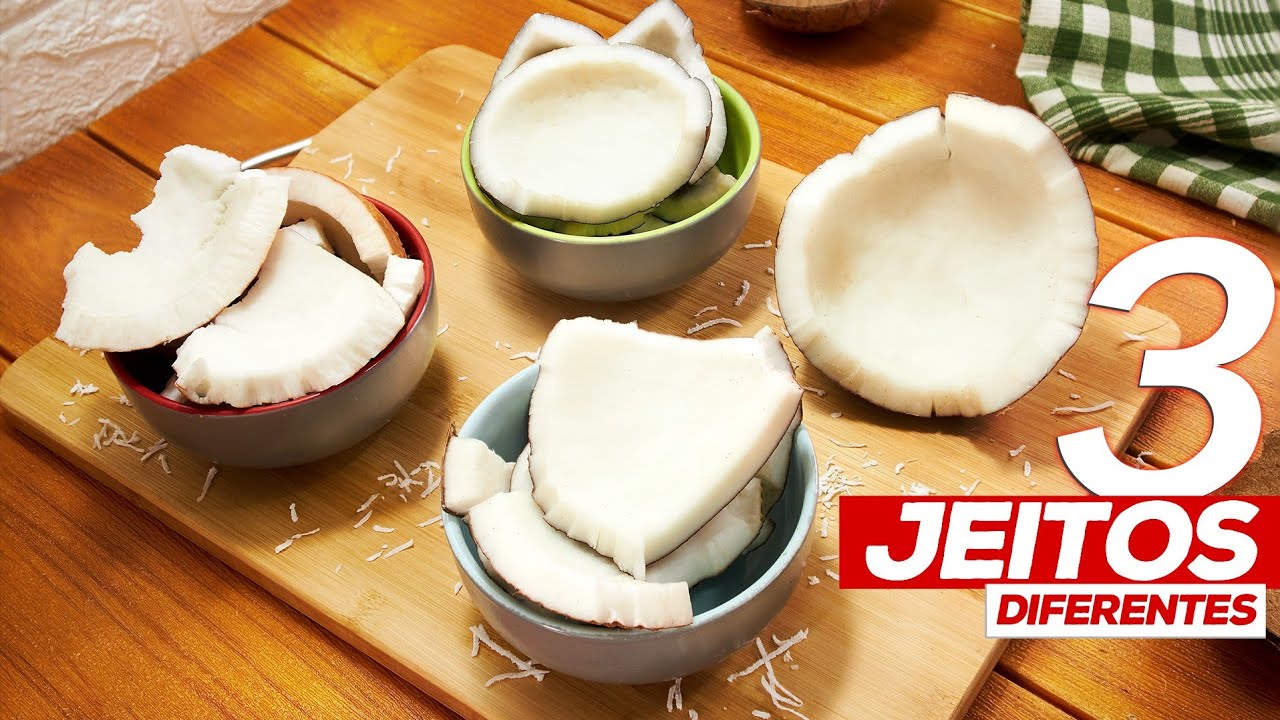 3 Dicas INFALÍVEIS para retirar a CASCA DO COCO Rápido e sem Dificuldade