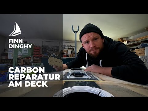 Carbon Reparatur am Deck [Bootsmanufaktur Lüneburg]