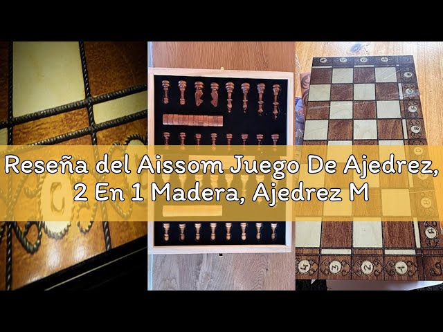 Vídeo relacionado con Aissom Juego De Ajedrez, 2 En 1 Madera, Ajedrez Magnetico Plegable con Ranuras de Almacenamiento,para Viaje Fiesta Regalos, Ajedrez De Viaje, Juego De Ajedrez para niños (29x29cm)