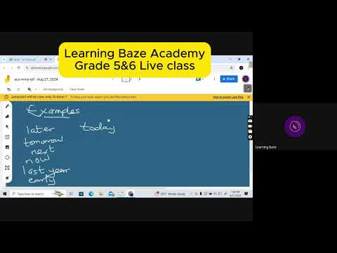 Grade 5 and 5 Live class replay of August 2024