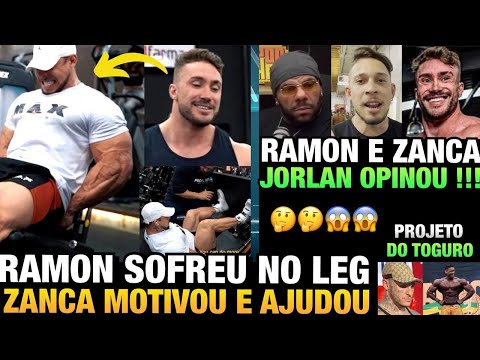 ZANCA AJUDOU RAMON NO LEG DAY COM PACHO - JORLAN MANDA A REAL SOBRE RAMON E ZANCANELLI