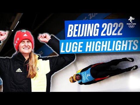 🇩🇪 The German Luge team was DOMINANT at Beijing 2022! | Luge Highlights ❄️