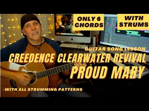 Proud Mary by Creedence Clearwater Revival CCR Guitar Song Lesson