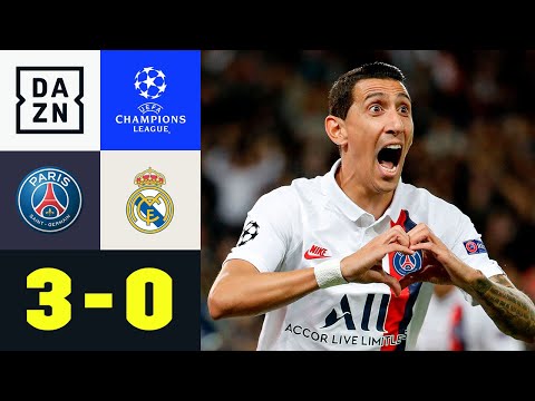 Doppelter Di Maria entthront die Königlichen: PSG - Real Madrid 3:0 | UEFA Champions League | DAZN