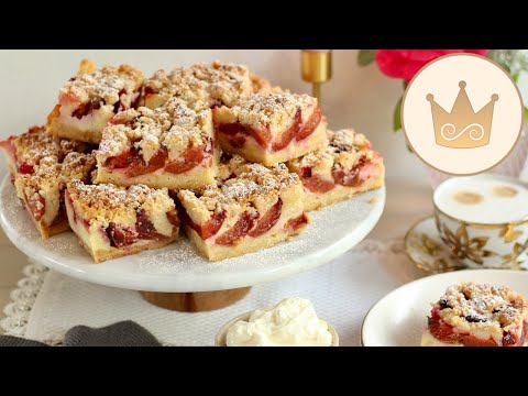😍 JUICIEST PLUM CAKE FROM THE TRAY WITH CRUMBLE! RECIPE BY SUGARPRINCESS 🍰👌🏻