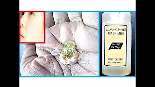 रात में Lakme peach milk में यह चीज मिलाकर चेहरे पर लगा लो सुबह तक हो जाओगे दूध से गोरा |whitening