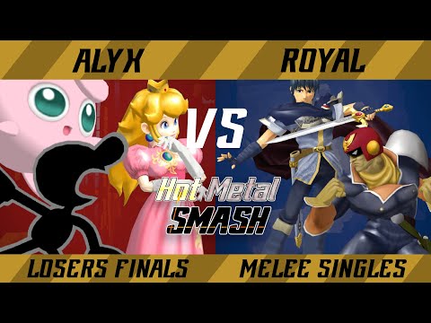 Hot Metal Smash #12 Losers Finals - Alyx (Jigglypuff, Peach, G&W) vs. Royal (Falcon, Marth) - SSBM