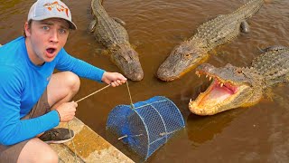 I Placed a Fish Trap in Alligator Infested Water…