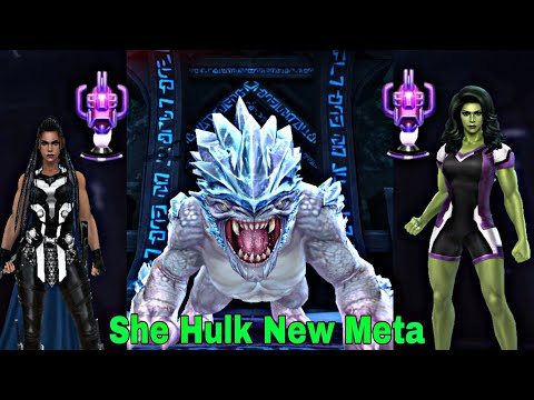 She Hulk T3 New Meta in ABX And Comparison With Valkyrie in Paralyze - Marvel Future Fight