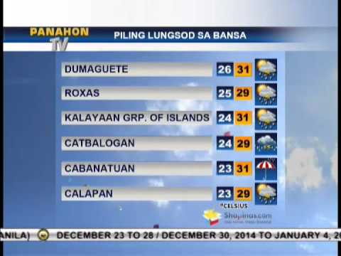 Panahon.TV | December 27, 2014, 5:00AM (Part 4)