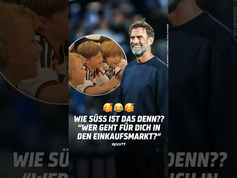 Wer kauft für Klopp ein?😅 #shorts #sport1 #klopp #kids #kinder #dfb #fußball