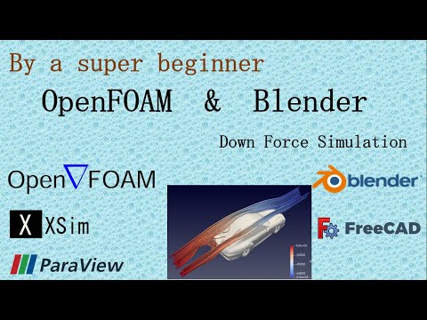 OpenFOAM & Blender : Down Force Simulation