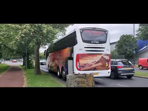 P. C. Coaches coach at Stamfordham Road in Slatyford