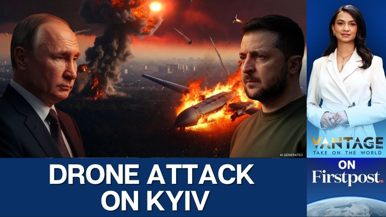 Russian Drones Wreak Havoc in Kyiv Amid Rare Daytime Attack | Vantage on Firstpost | N18G | 4K