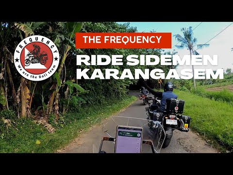 The frequency, Ride sidemen Karangasem menikmati keindahan villa samping sungai .