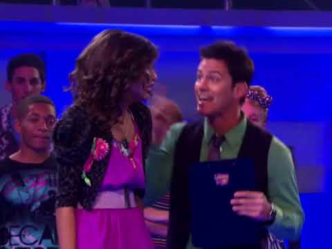 Trailer still featuring CeCe and Rocky mid-routine during a Shake It Up Chicago performance