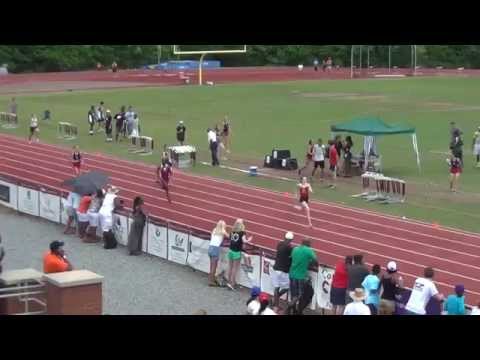 2015 NCISAA 3A Track Championships - Girls 400m (fast heat)