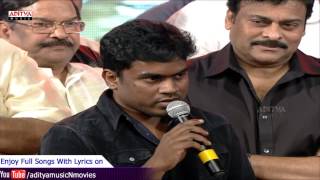 Yuvan Shankar Raja Speech - Govindudu Andarivadele Audio Launch Live - Ram Charan