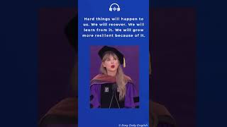 Taylor Swift on Resilience | English Shadowing