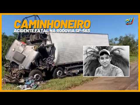 (( MORTE DE CAMINHONEIRO )) Colisão traseira termina em MORTE na SP-563 em Presidente Venceslau SP