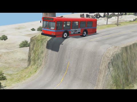Cars vs Unfinished Road 4k – Beamng.Drive