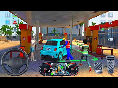2X SPEED GAS STATION STOP MINI TAXI CITY DRIVER GAME - Taxi Sim 2020 3D Android IOS gameplay