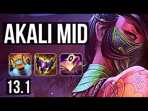 AKALI vs IRELIA (MID) | Legendary, 14/3/5, 400+ games, 1.0M mastery | EUW Diamond | 13.1