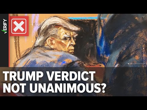 Claims the Trump jury verdict was not unanimous are false