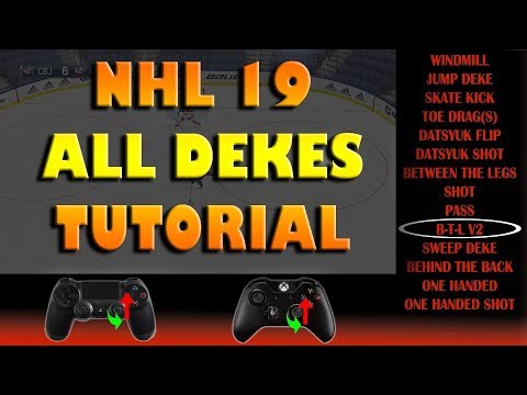 NHL 20 ALL DEKES Advanced/Beginner Tutorial! (NHL 19 GP)