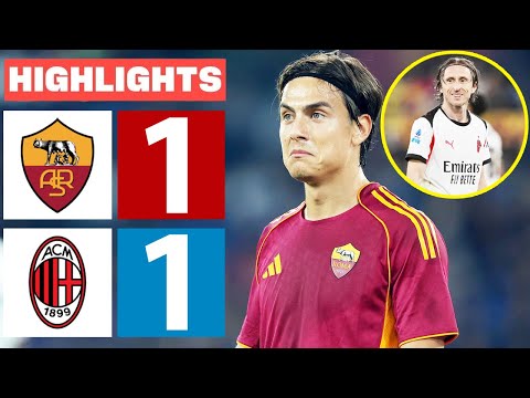 Roma vs AC Milan 1-1 - All Goals & Highlights 2026 🔥 Lorenzo Pellegrini Goal