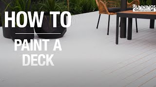 How To Paint A Deck - Bunnings Warehouse