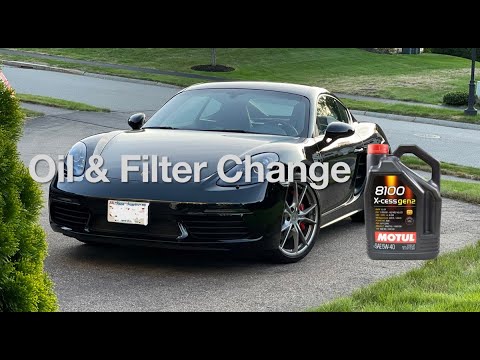 Oil & Filter Change - 2018 Porsche 718 Cayman S