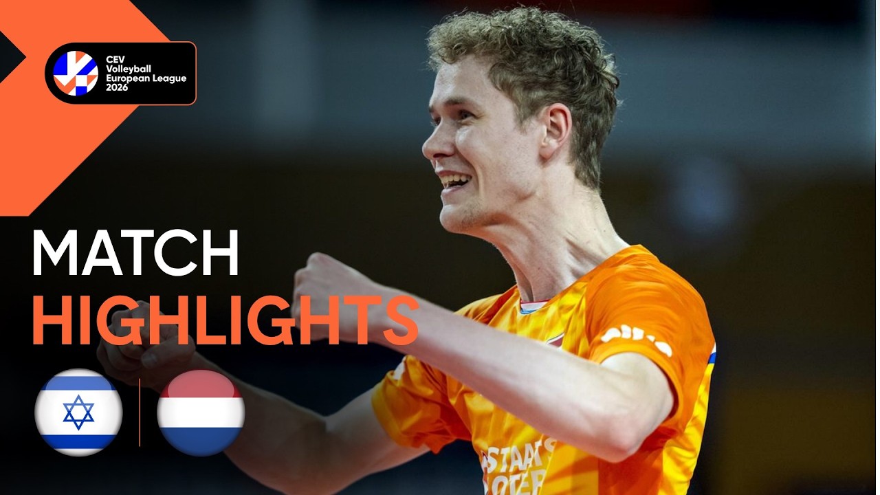 Highlights | Israel vs. The Netherlands | CEV Volleyball European League 2026 | Men