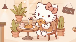 Hello Kitty’s Coffeehouse Vibes ☕ – Lofi Chill Beats for Studying & Relaxing