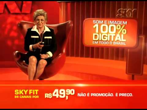 Propaganda Sky 2011 com Hebe Camargo