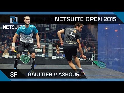 Squash: NetSuite Open 2015 Semi-Final Highlights - Gaultier v Ashour