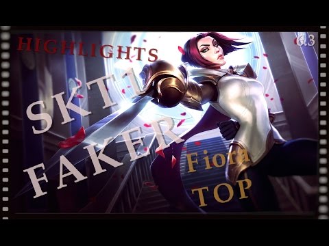 (60fps)~ SKT T1 Faker - Fiora vs Trundle - KR LOL SoloQ - Highlights