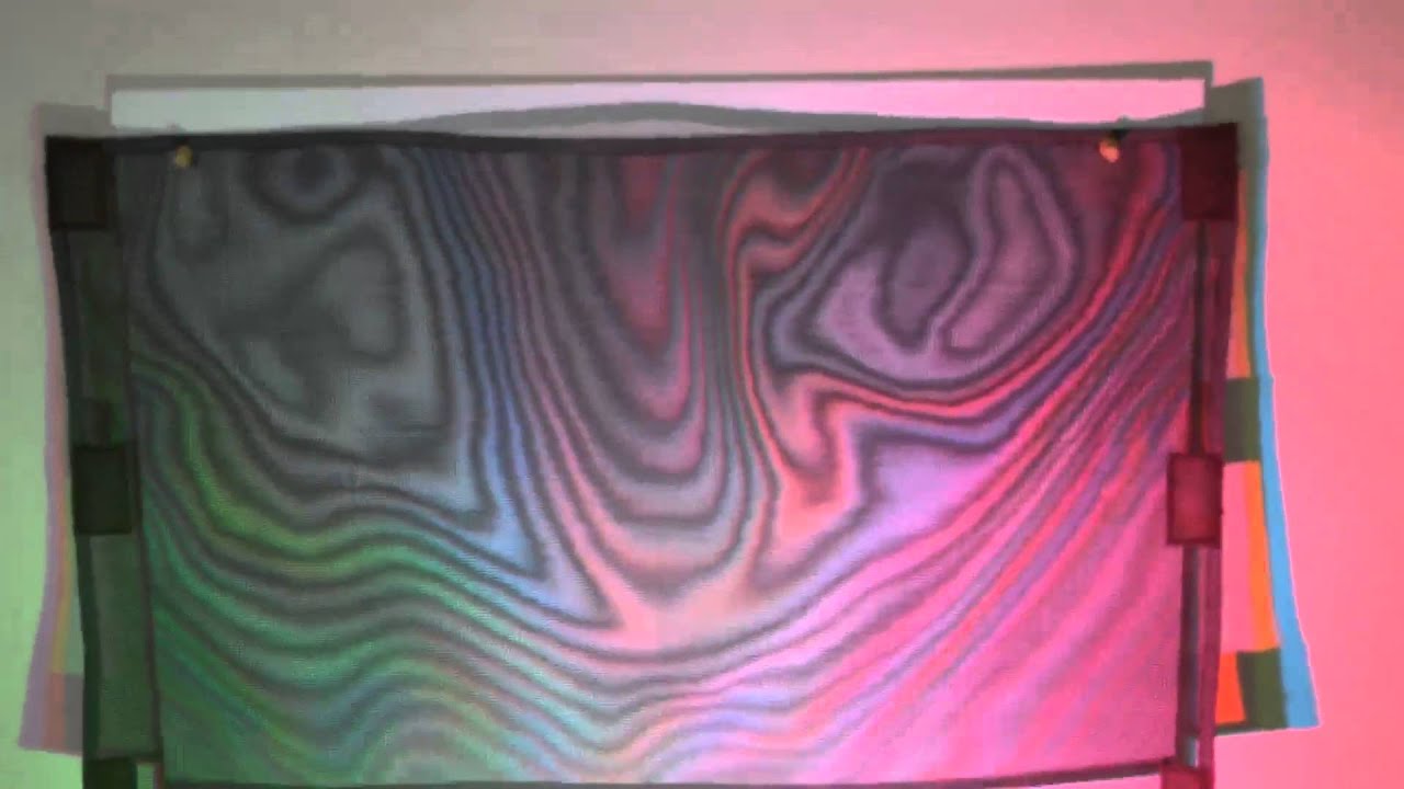 Moire Patterns: fine plastic mesh